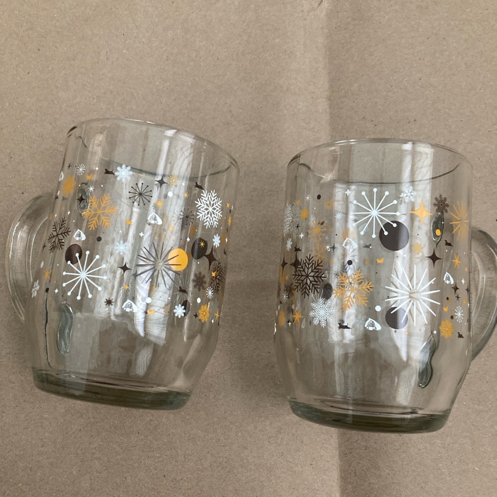 Organic Valley Glass Mugs - Collection Series 3 - set of 2